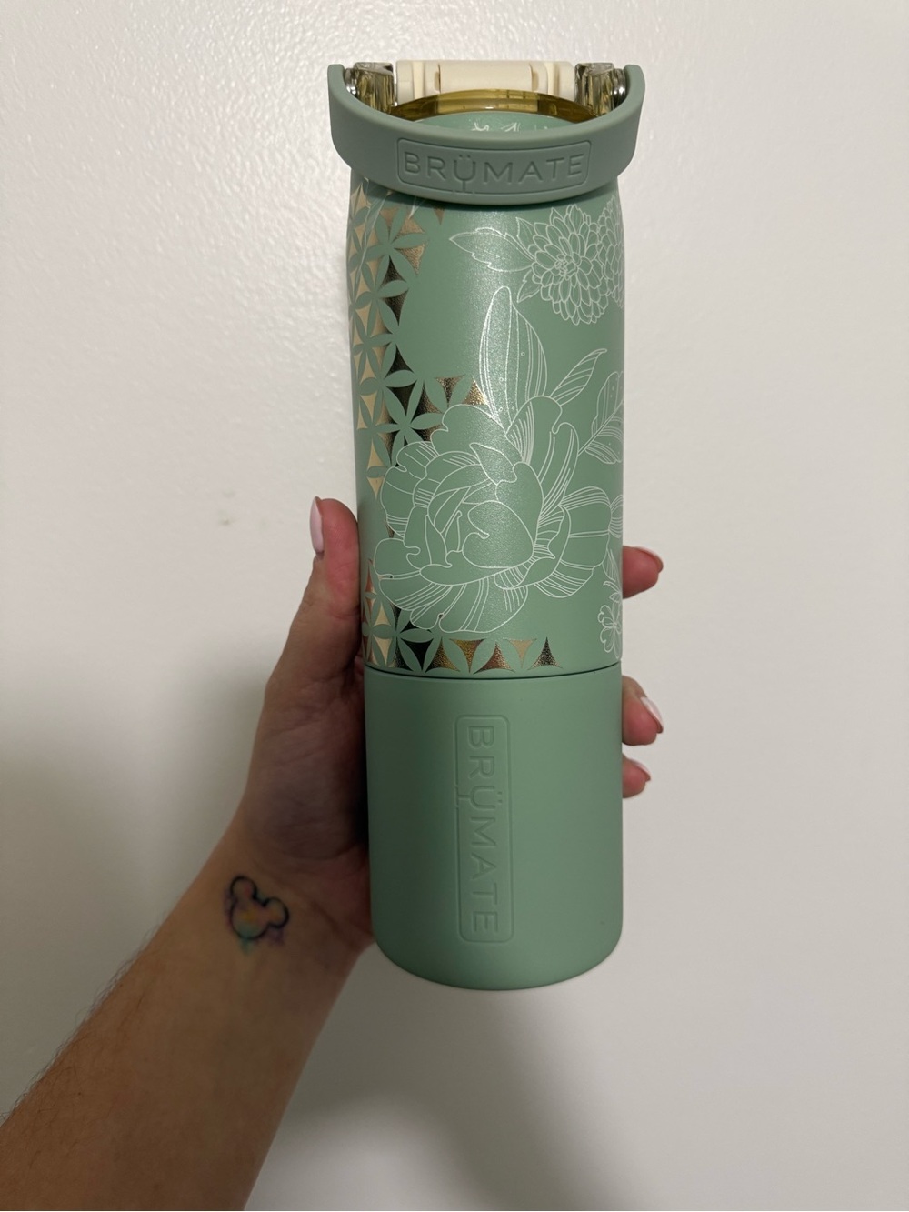 BrüMate Sage Floral Insulated Water Bottle